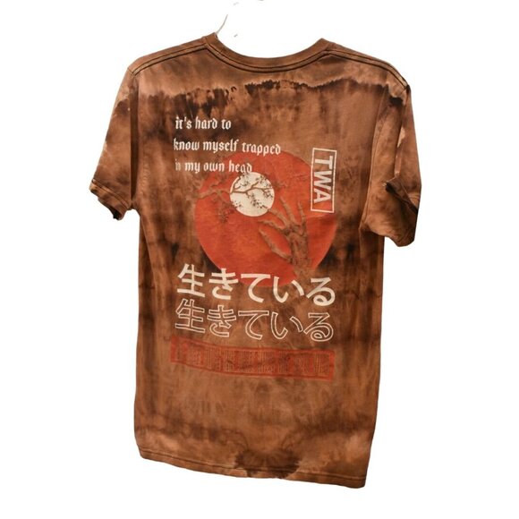 TWA The World Alive Concert T-shirt Custom Bleach Dye Size L - Picture 2 of 4